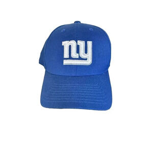 Reebok Men's Blue Logo Athletic Embroider‎ NFL Football Giants Hook Loop Hat Cap